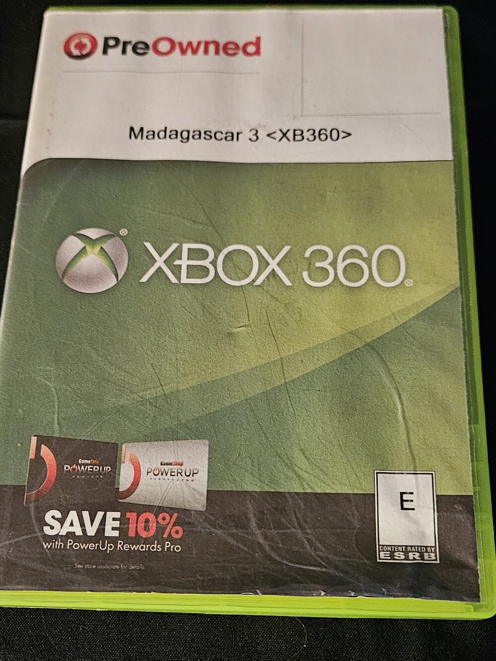 Microsoft Xbox 360 Game Case with Green Artwork